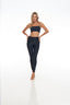 Rozal Active Corset Bra in Nero black – front view, lifting and supportive