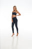 Nero Black push-up Corset sports bra by Rozal Active – three-quarter angle