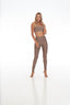 Rozal Active Corset Bra in Toffee Beige – front view, sculpted fit