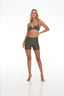 Rozal Active full size view of Moss Green Deep V Wire Bra – supportive lift design
