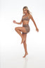 Jumping motion – Rozal Active PowerFlex Deep V Bra in Toffee beige for a viral boob lift