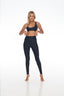 Rozal Active PowerFlex High Waist Leggings in Nero black – sculpting fit, front view