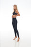 Nero Black PowerFlex leggings by Rozal Active – gym-ready, three-quarter left angle