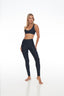 Nero Black Low Cut Bra by Rozal Active – front, sculpted breast view
