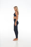 Side profile of Nero Black Low Cut Bra – high support for gym, Rozal Active performance