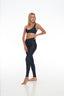 Full size view of Nero Black Low Cut Bra – open fit, Rozal Active