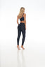 Right back side view of Rozal Active PowerFlex One Shoulder Bra in Nero Black – sleek performance